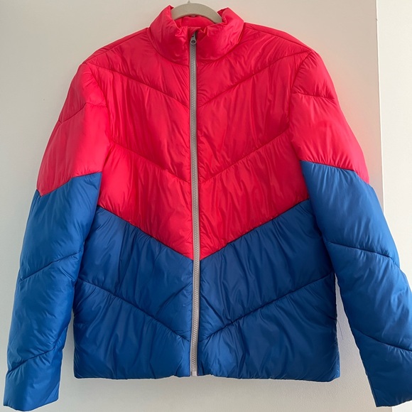 Chubbies Wanderers Club Puffer Jacket Coat Mens Size Small Red & Blue - Picture 1 of 6
